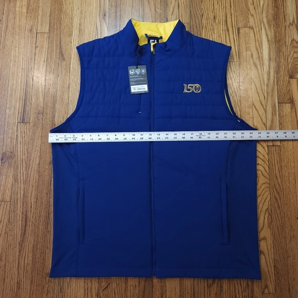 Footjoy 150th Open Mens Insulated Golf Vest Size L St Andrews NEW Old Course - Picture 5 of 8